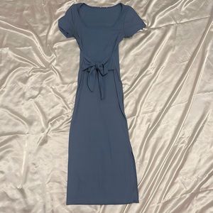 Size small blue slit dress